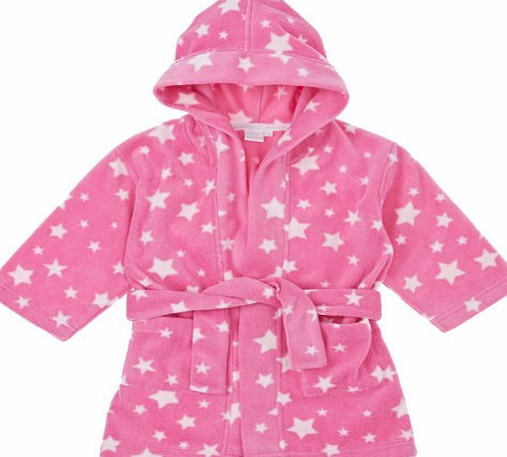 Vanilla Park Girls Vanilla Park Printed Fleece Dressing Gown