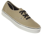 Vans Authentic Khaki/Black Olive Canvas Trainers