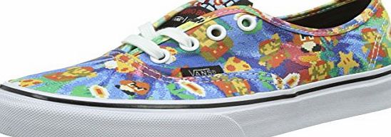 Vans Authentic, Unisex Adults Low-Top Trainers, Multicolor ((Nintendo) Super Mario Bros/tie-dye), 7 UK