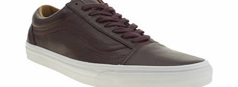 Vans Burgundy Old Skool Trainers