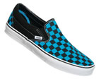 Vans Classic Slip-On Black/Blue Canvas Trainers