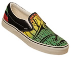 Vans Classic Slip-On Black/Red/Green Psyc Poster