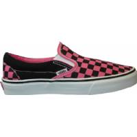 CLASSIC WOMENS SLIP ONS BLACK/PINK FANDANGO