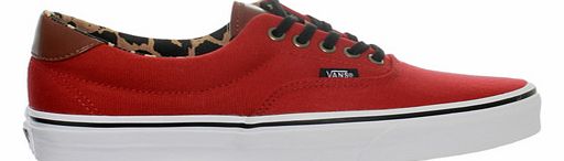 Vans Era 59 Red/Leopard Canvas Trainers