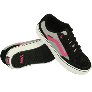 Ladie Vans Aubree Shoe (Check) Black Grey Pink