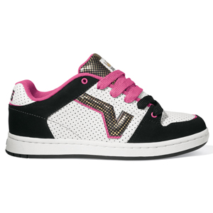 Ladies Vans Addie Shoe. Black White Pink