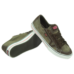 Ladies Vans Tory Suede Shoe. Brown Turtledove