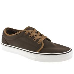 Vans Male 106 Vulc Fabric Upper Fashion Large Sizes in Brown, Dark Grey