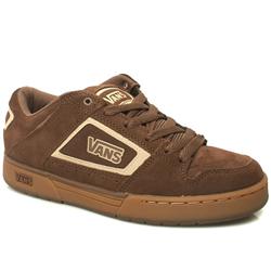 Vans Male Bushnell Nubuck Upper Skate in Brown and Stone