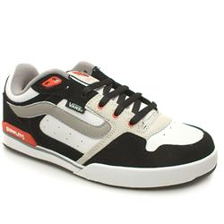 Vans Male Rowley Xlt Elite Leather Upper Skate in White and Black