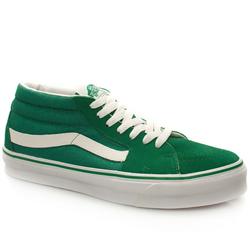 Vans Male Sk8-Mid Suede Upper Skate in Green