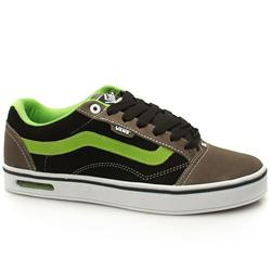 Vans Male Tekskool Suede Upper Skate in Black and Green