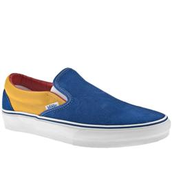 Vans Male Vans Classic Slip On Suede Upper Skate in Blue