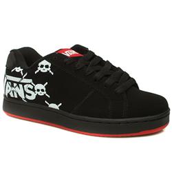 Vans Male Widow Digi Skull Nubuck Upper Skate in Black and Red