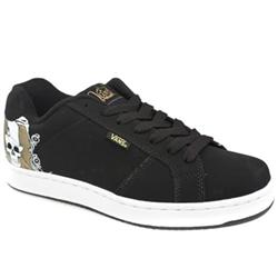 Vans Male Widow Nubuck Upper Skate in Black and Gold