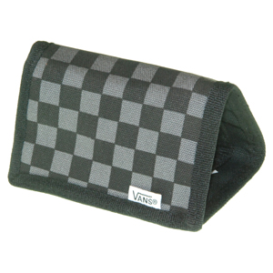 Mens Vans Slipped Wallet. Black Gunmetal