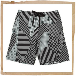 Multichecks Boardshort Black