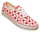 Womens Era Red/Pink/White Logo Check