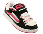 Vans Womens Kaylyn Black/White/Pink Leather