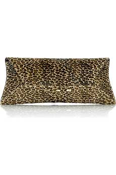 VBH Manila stretch leopard clutch