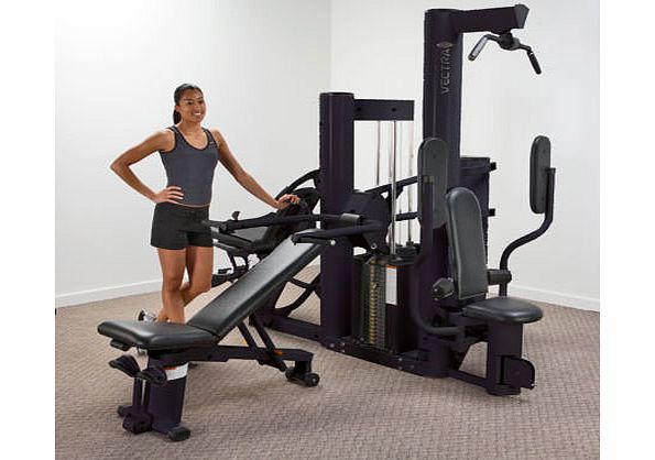 Vectra VX38 Multi Gym (Black Frame/Black Upholstery)