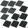 Black 25mm Stick On Squares Pack of 24