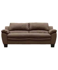 Large Leather Sofa - Chocolate