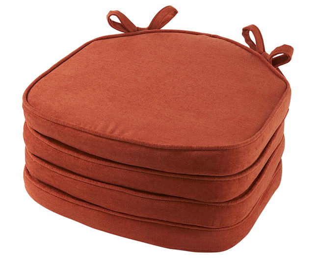 Shaped Seat Pads (4) Paprika