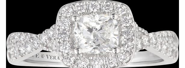 Vera Wang Love cushion cut 1.30 total carat