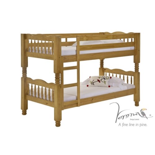 Verona Design Ltd Verona Design Trieste Bunk Bed in Antique Pine