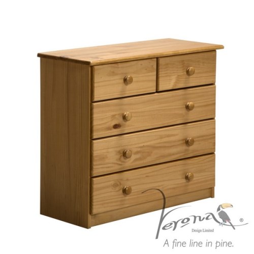 Verona Design Verona 3+2 Drawer Chest in Antique