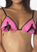 All over Lace peek a boo triangle bra