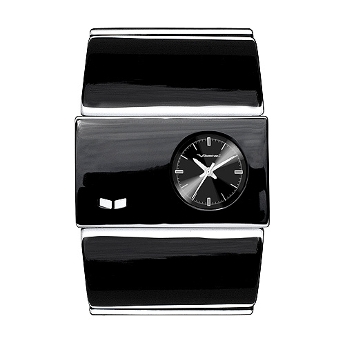 Vestal Ladies Vestal Rosewood Acetate Watch Blk Wht /