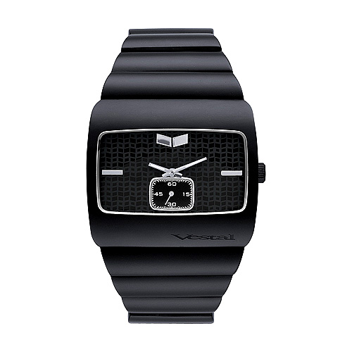 Vestal Mens Vestal Bevel Watch Black / Black Emb