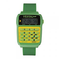 Mens vestal Datamat Watch green