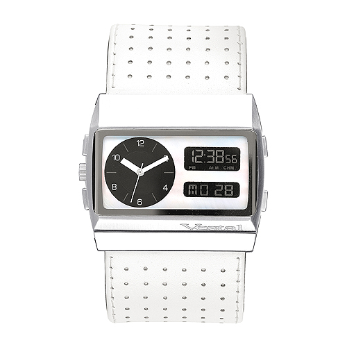 Mens Vestal Montecarlo Watch White / Pearl