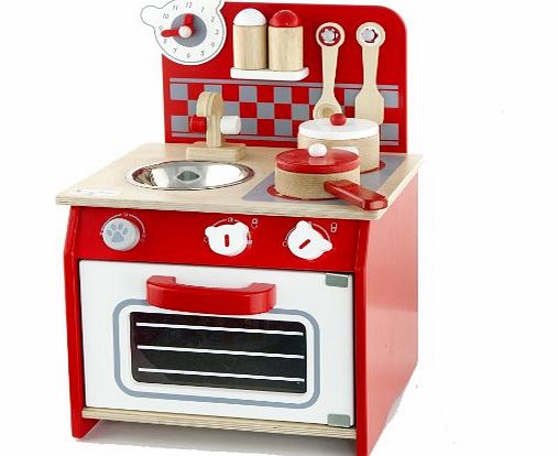 Viga Wooden Mini Kitchen With Accessories