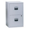 Viking 2 Drawer Filing Cabinet-Light Grey