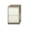 Bisley 2 Drawer Filing Cabinet-Coffee & Cream