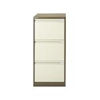 Bisley 3 Drawer Filing Cabinet-Coffee & Cream