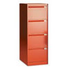 Viking Bisley 4 Drawer Filing Cabinet-Red