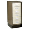 Viking Bisley 6 Drawer A3 Cabinet-Coffee & Cream