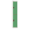 Viking Link 2 Door Locker-Grey With Green Doors