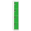 Viking Link 4 Door Locker-Grey With Green Doors