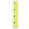 Viking Link 4 Door Locker-Grey With Yellow Doors