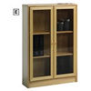 Low Glass Door Cupboard (Oak)