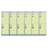 Viking Nest Of Three 6-Door Lockers-Coffee & Cream