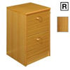 Viking (R) Scandinavian Real Wood Veneer 2-Drawer