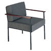 Steel-Frame Reception Armchair-Slate Grey