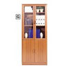 Viking Tall Half Glass Door Cupboard (Teak)